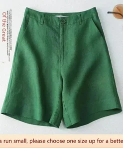 Shorts de algodão feminino, ajuste solto, emagrecedor estilo verão, calças de perna larga, qualidade de exportação, popular amazônica verão